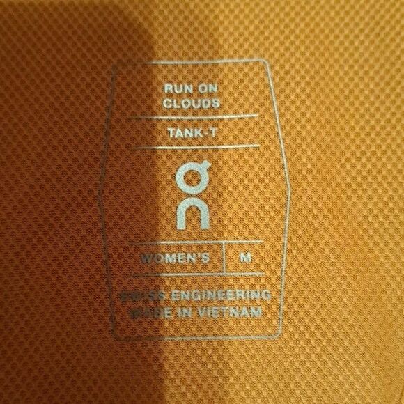 On Cloud Run on Clouds Running Active Tank Top Size Medium Black/ Yellow - Picture 12 of 12